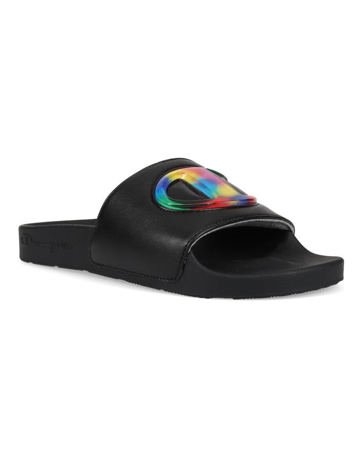 Champion Womens Slides NZ - Ipo Jellie Black ( 4187-DKYWS )